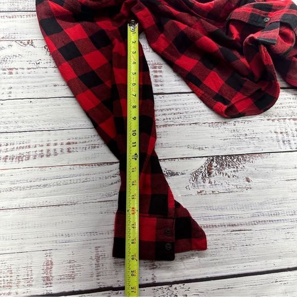 Levi's Button Down Men's Size XXL Pocket Flap Black & Red Flannel - Picture 5 of 6